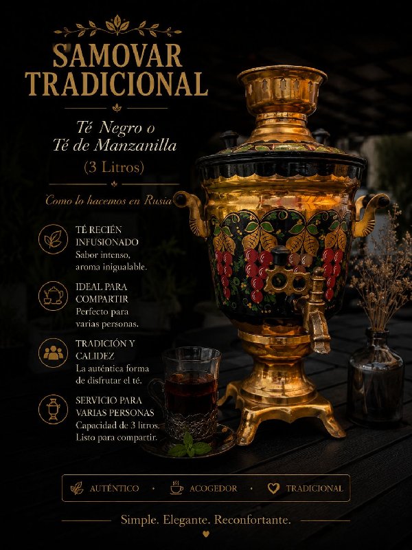 El Samovar y el té en Rusia