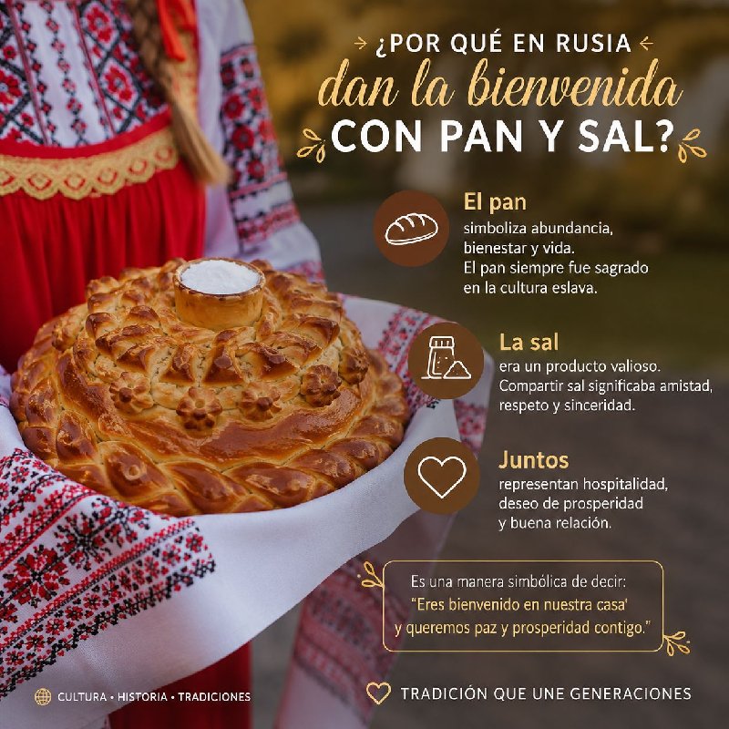 ¿Por qué en Rusia dan la bienvenida con pan y sal?