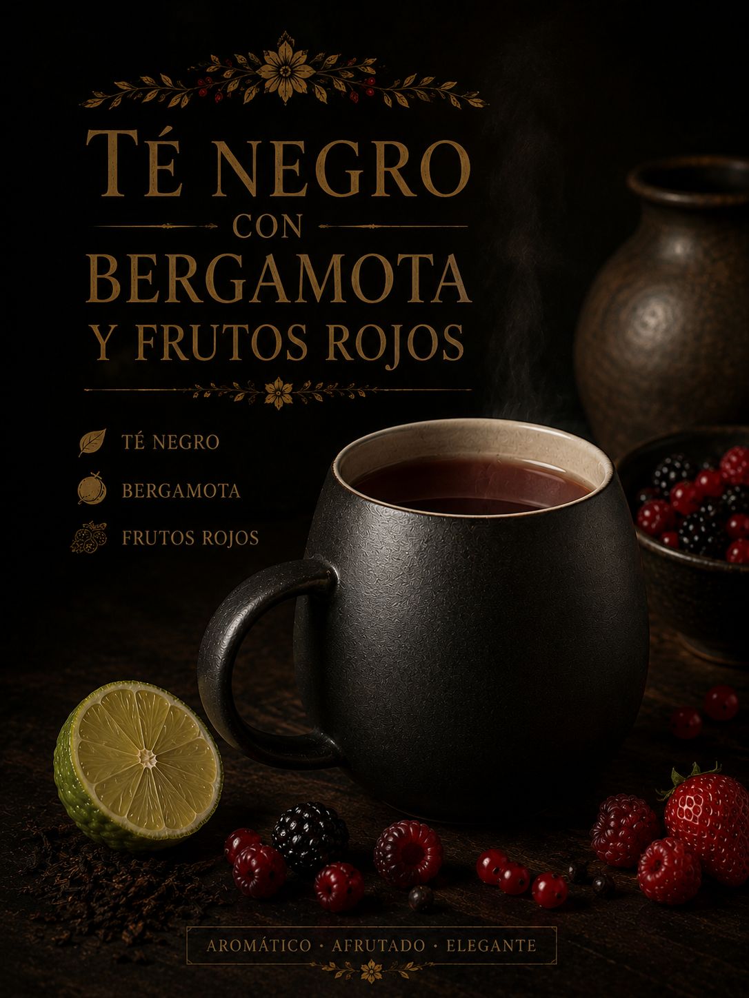 Frutos rojos con bergamota