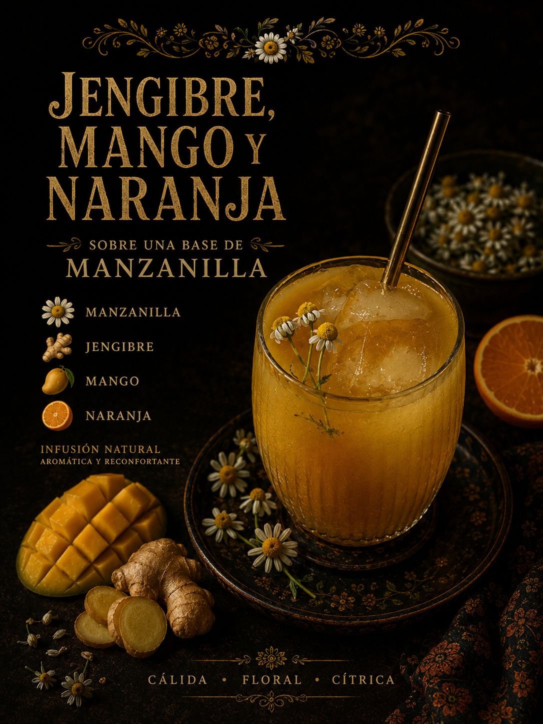Naranja con jengibre